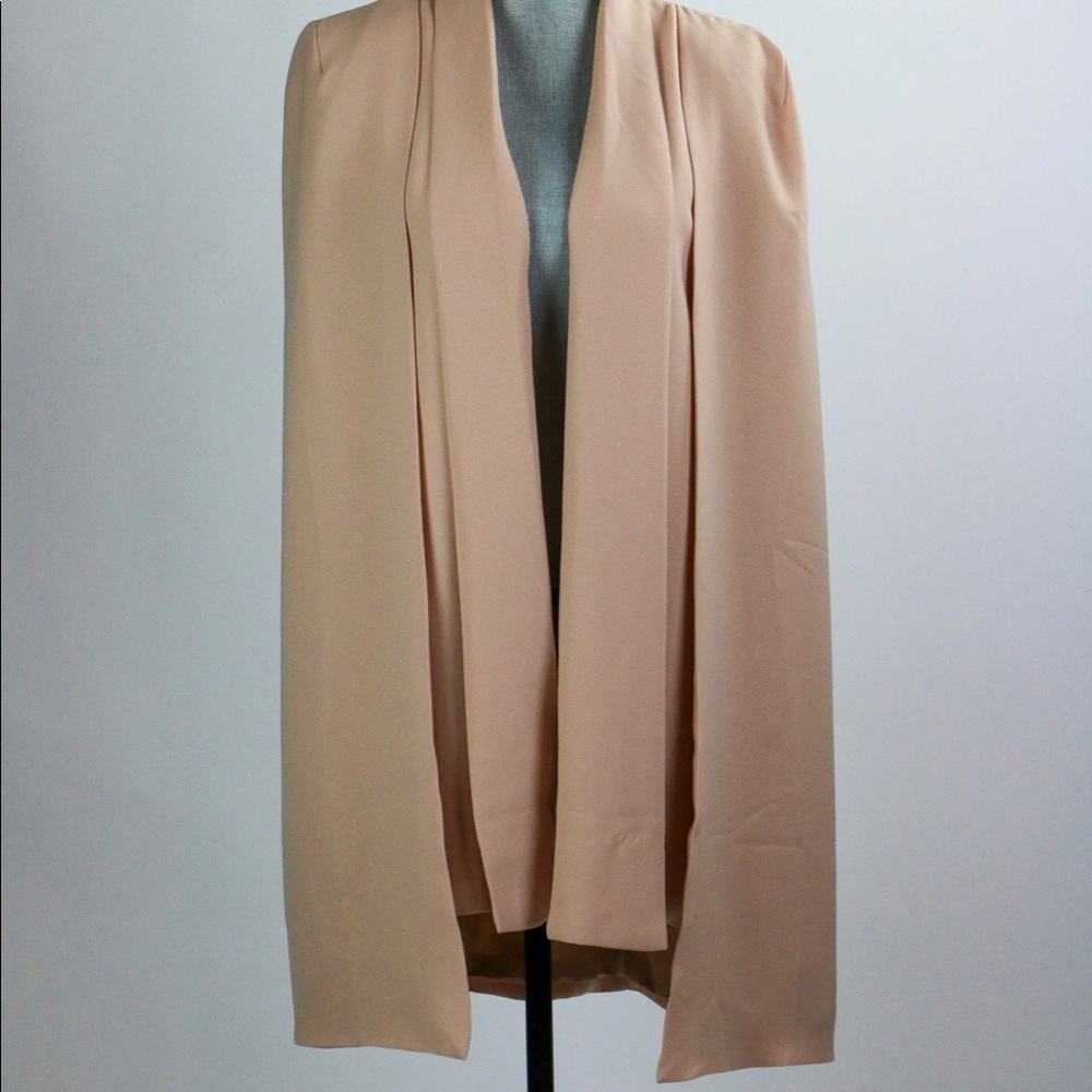 F21 NUDE CAPE BLAZER